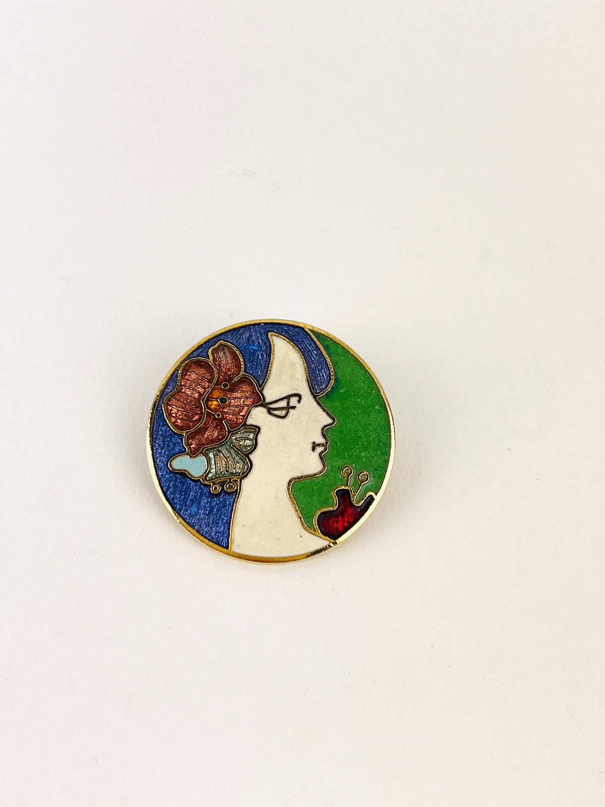 60s Vintage Lady Brooch