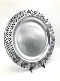 Postmodern Pewter Platter