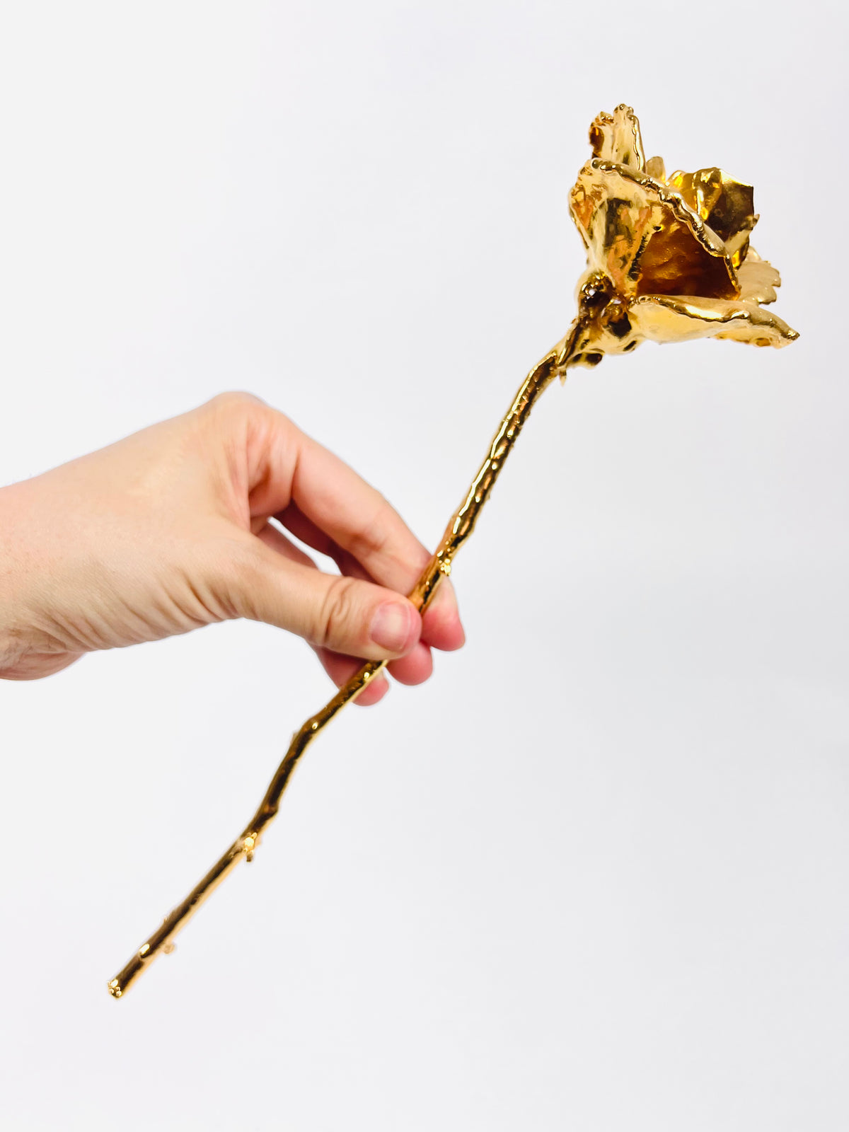 Vintage 24k Gold-Plated Rose