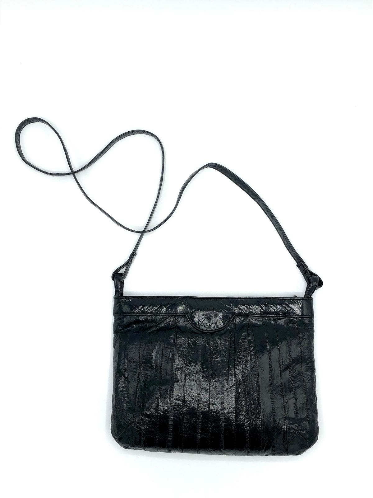Vintage Black Eel Skin Bag