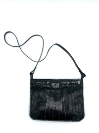 Vintage Black Eel Skin Bag