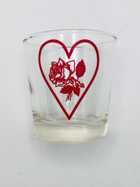 Vintage Rose + Heart Glasses