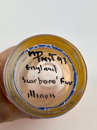 90s Hand-Painted Figurative Glasses