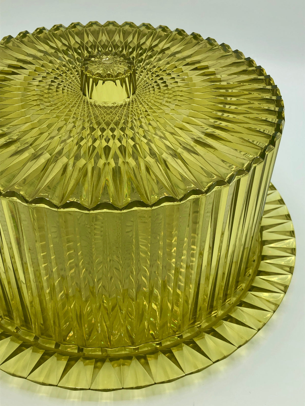 Vintage Chartreuse Cake Platter