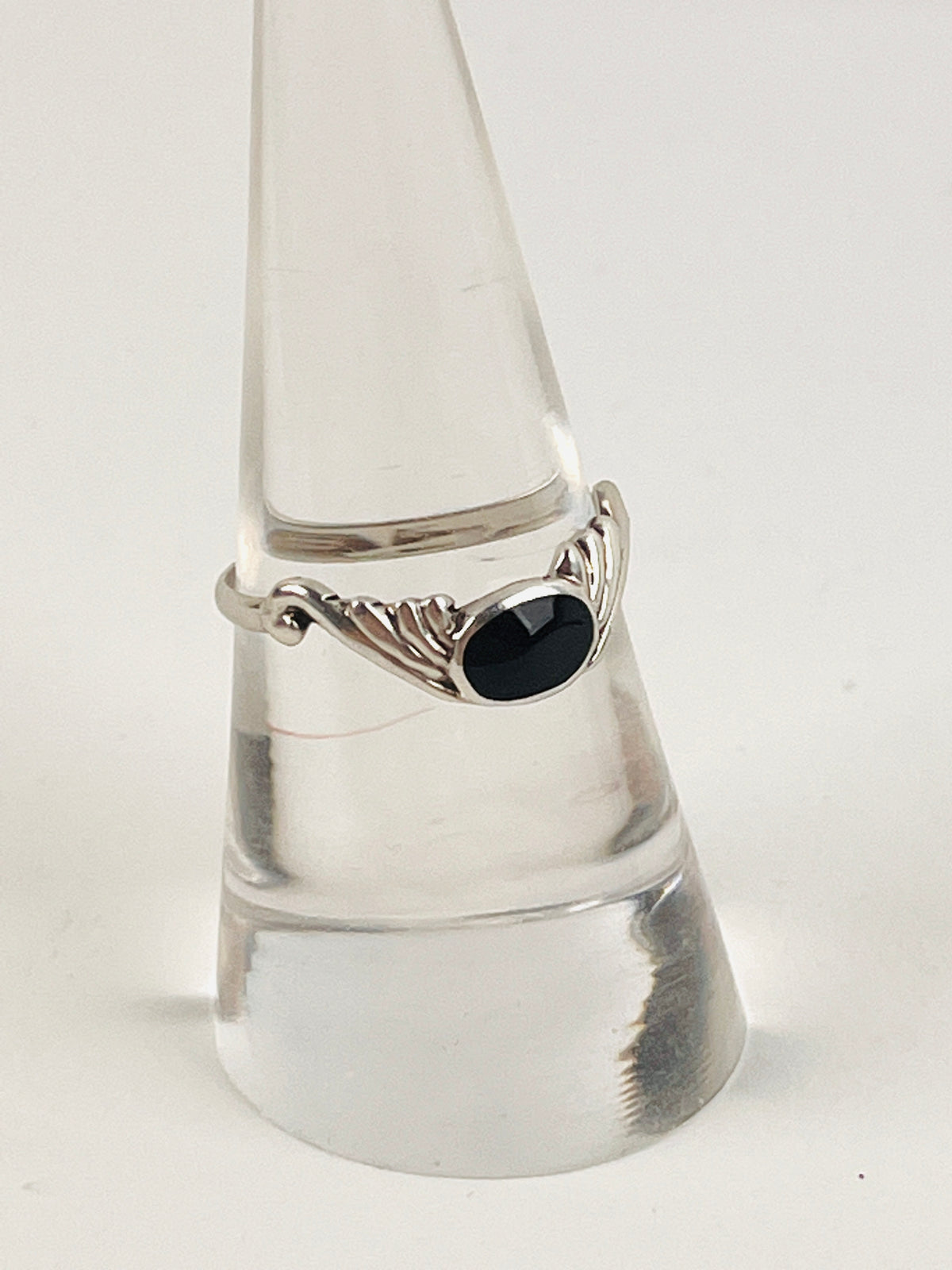 Vintage Sterling and Onyx Ring