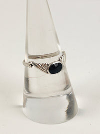 Vintage Sterling and Onyx Ring