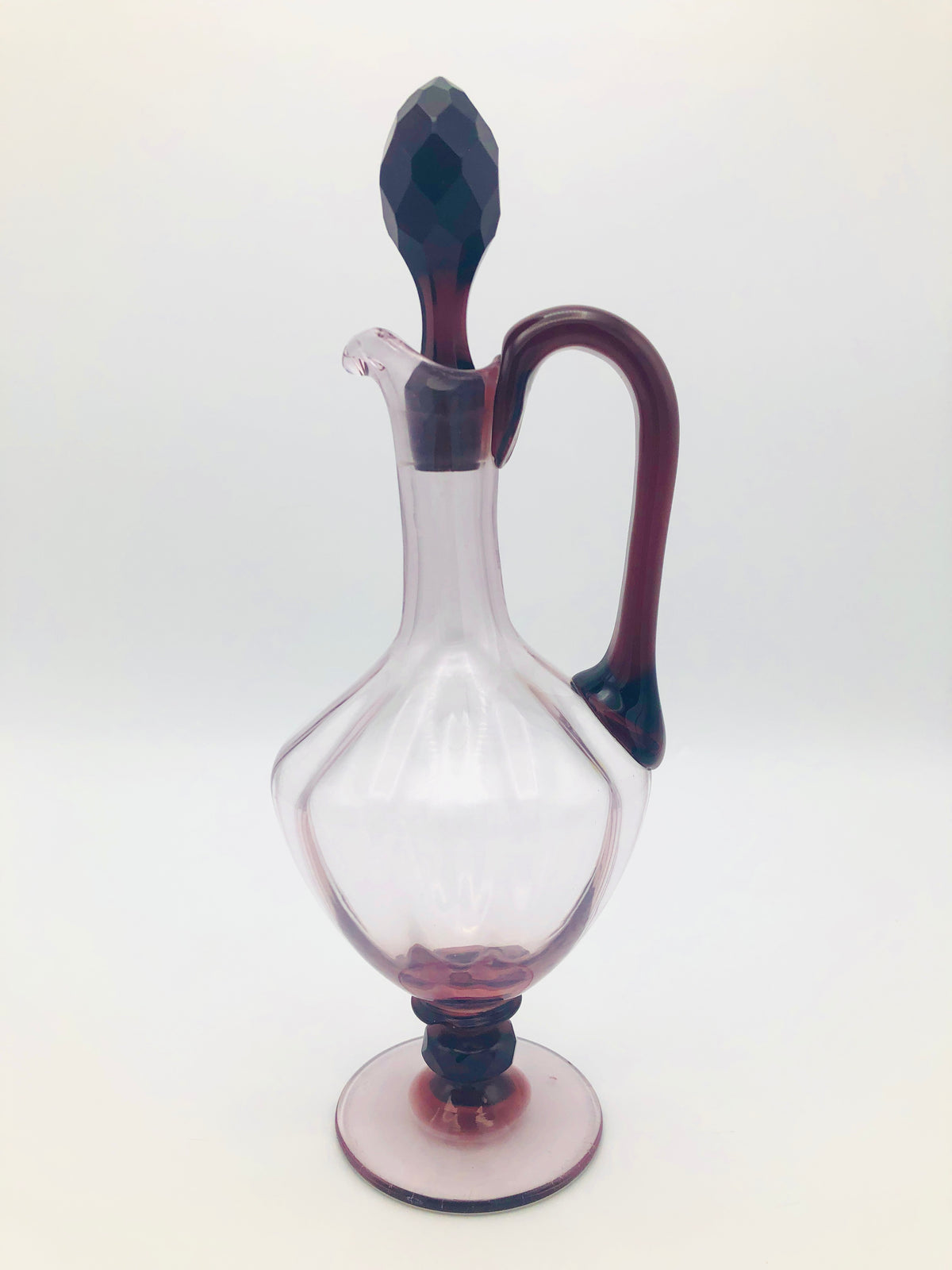Vintage Smokey Amethyst Decanter