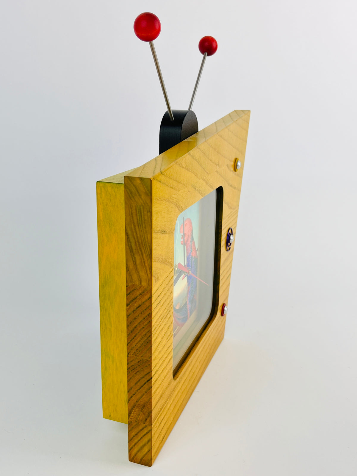 Memphis Style Godzilla TV Wall Clock
