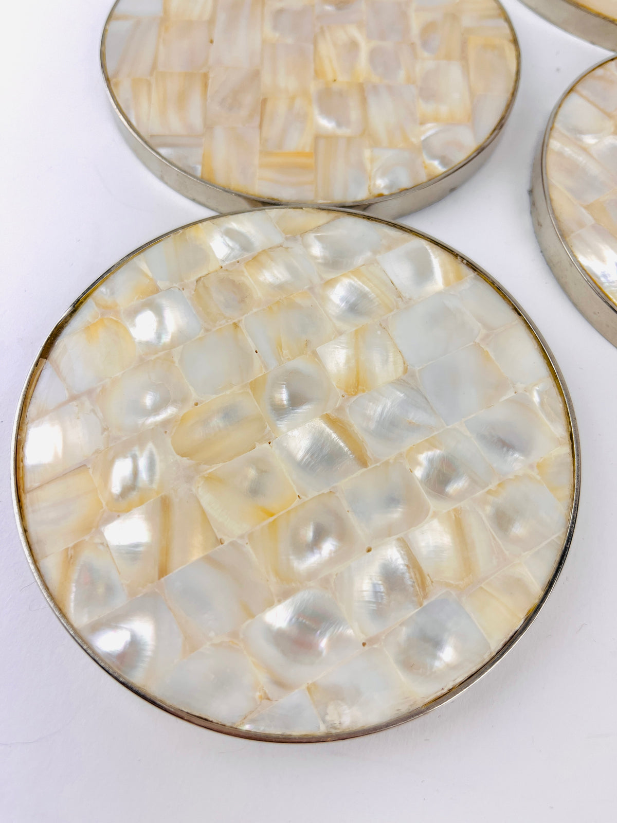 Vintage Mother of Pearl Coasters