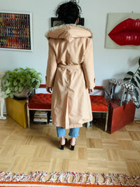 Vintage Jacket with Faux Fur Lining