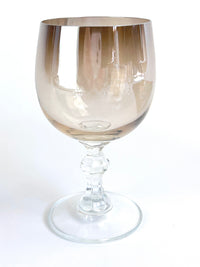 Vintage Smoked Glass Stemware