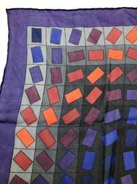 Rare Victor Vasarely Silk Scarf, Signed