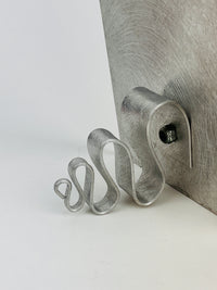 Vintage 90s Postmodern Metal Picture Frame