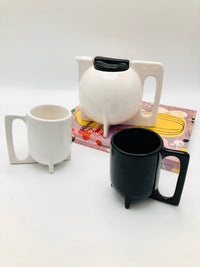 Vintage Bauhaus Teapot + Mugs