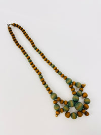 Vintage Wood Bead Necklace