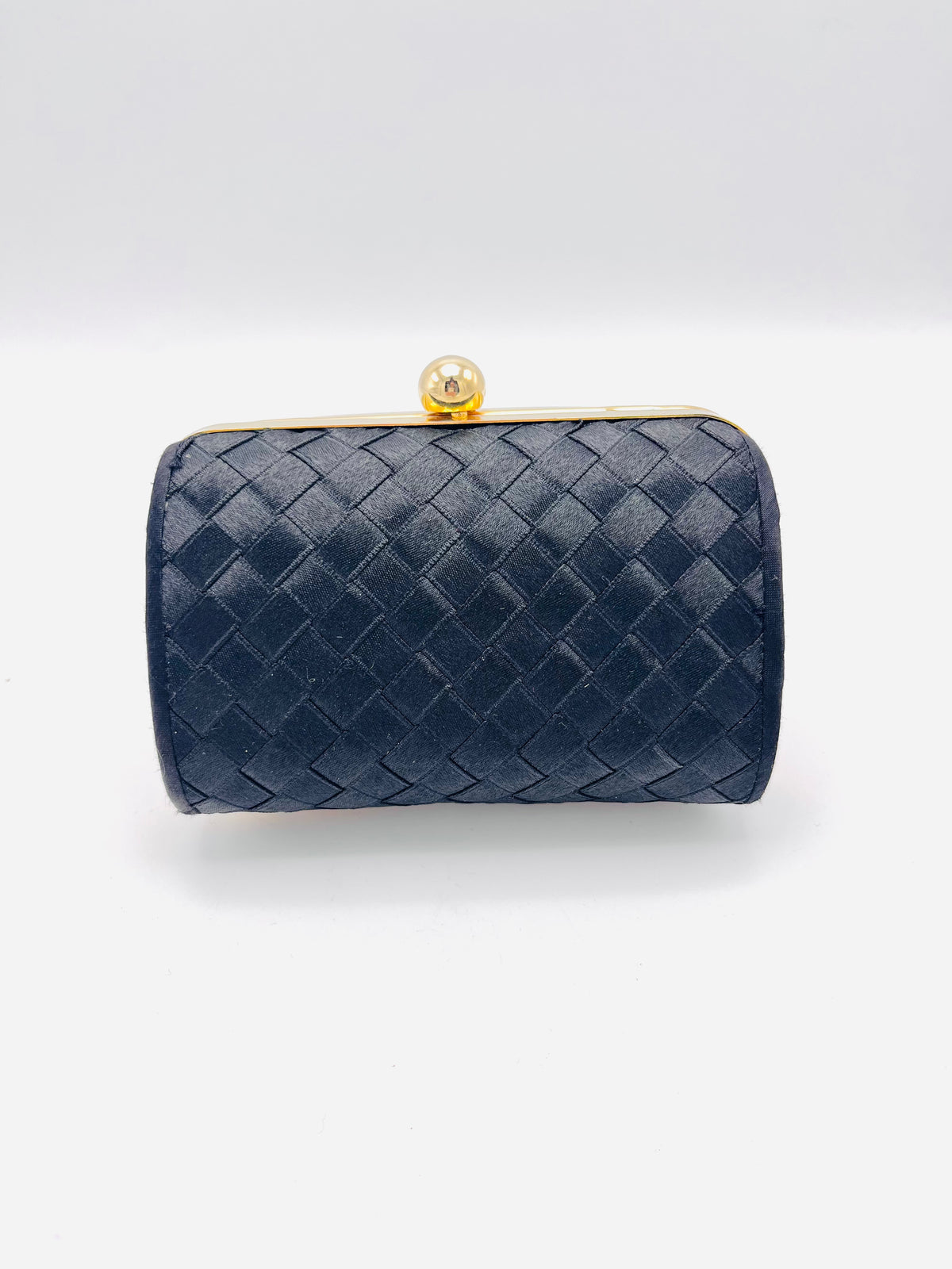 Vintage 80s Woven Satin Mini-Purse