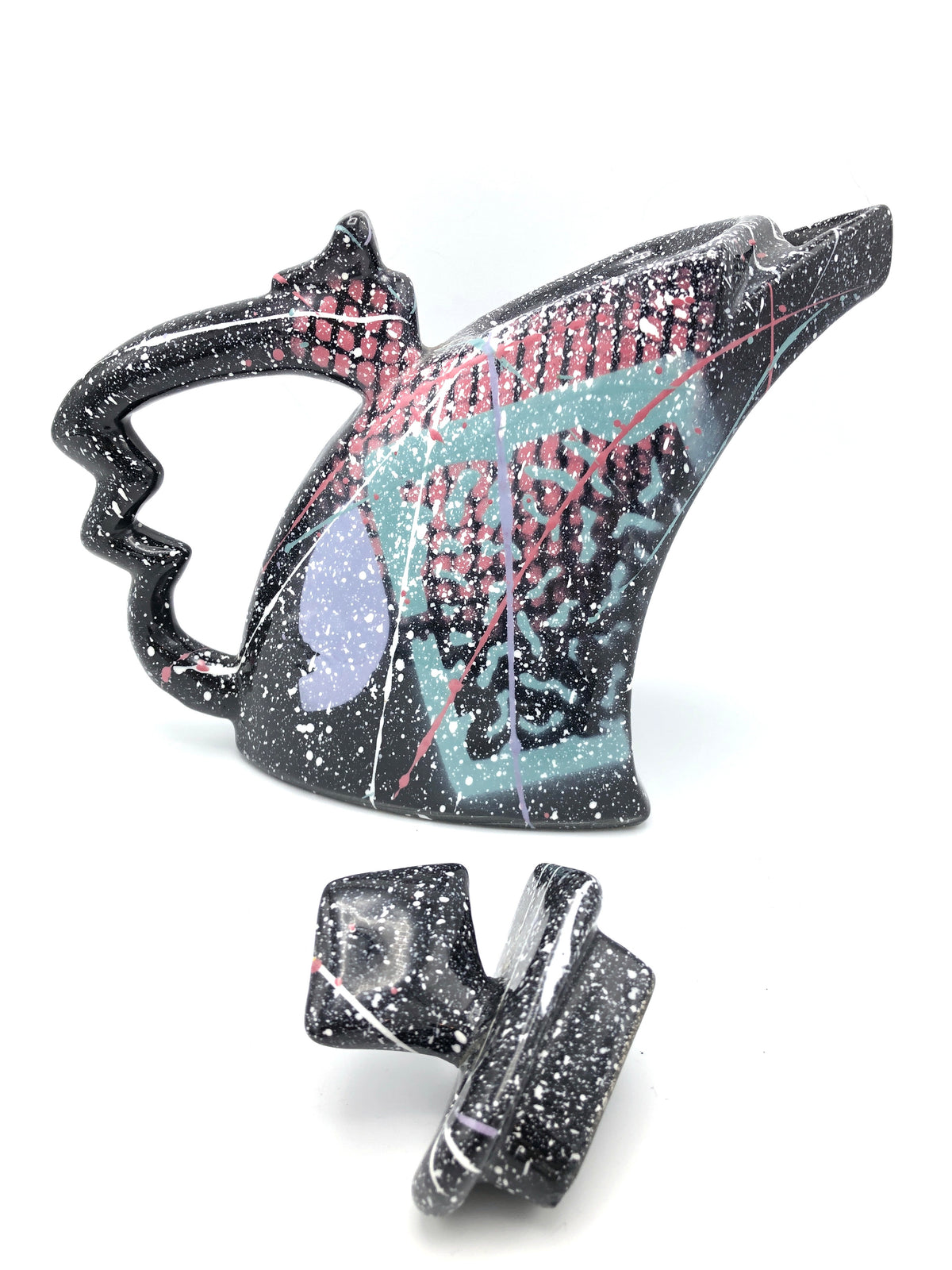 Vintage Postmodern Memphis Era Tea Set by Rosalyn Tyge