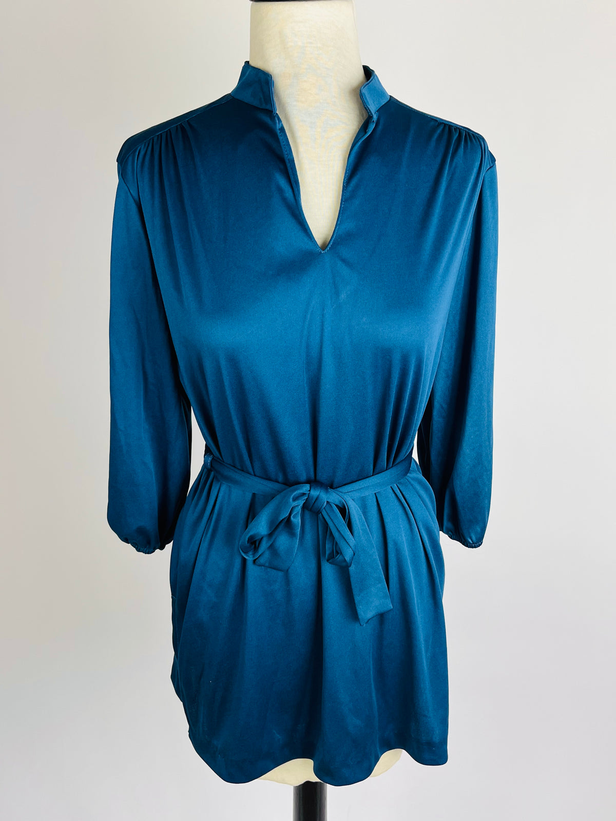 Vintage Teal Tunic Top