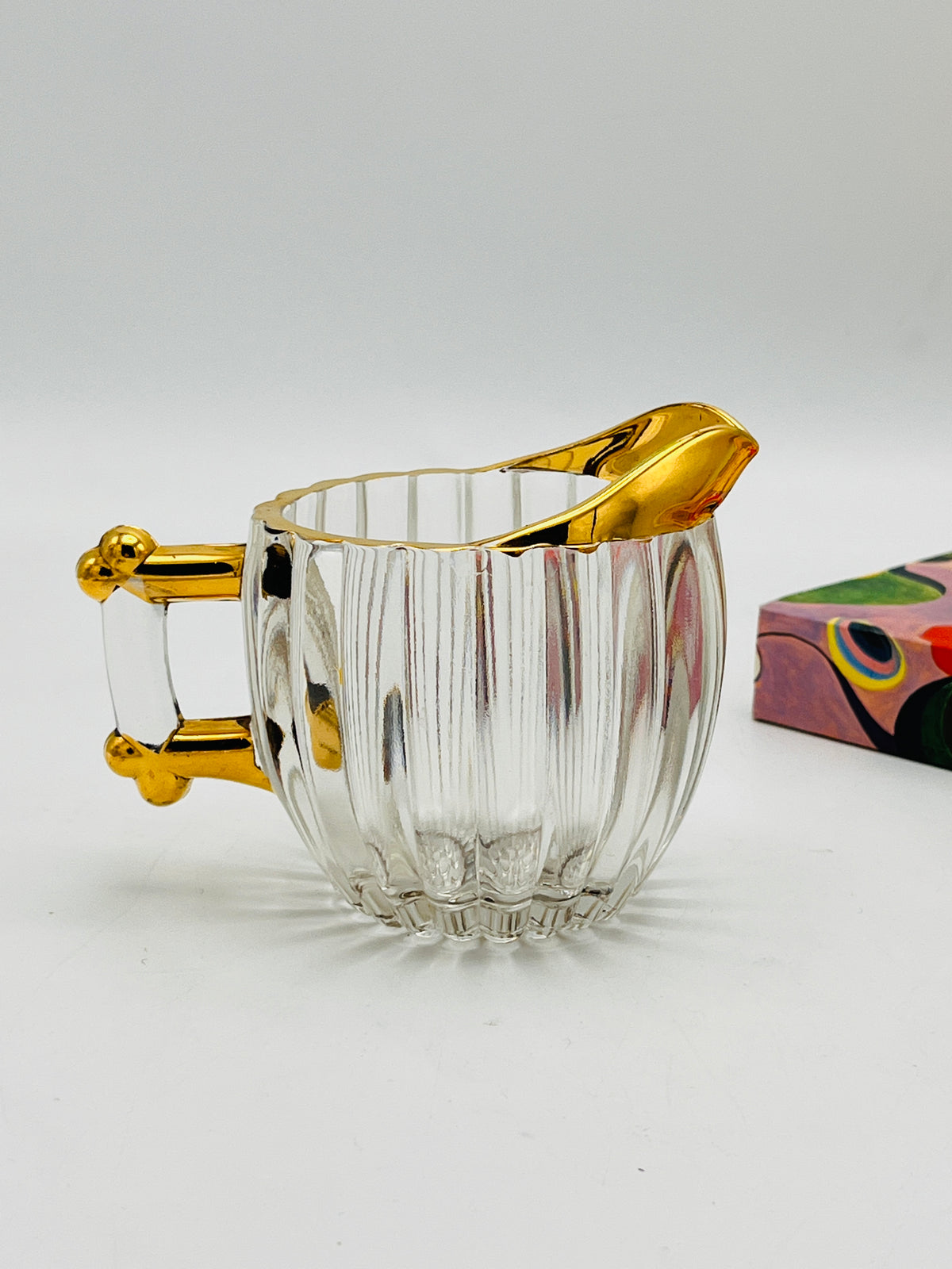 Vintage 22k Gold Plated Cream & Sugar Set