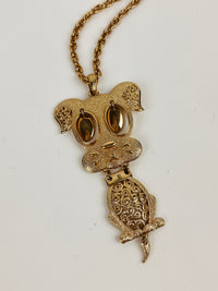 Vintage Articulated Dog Necklace