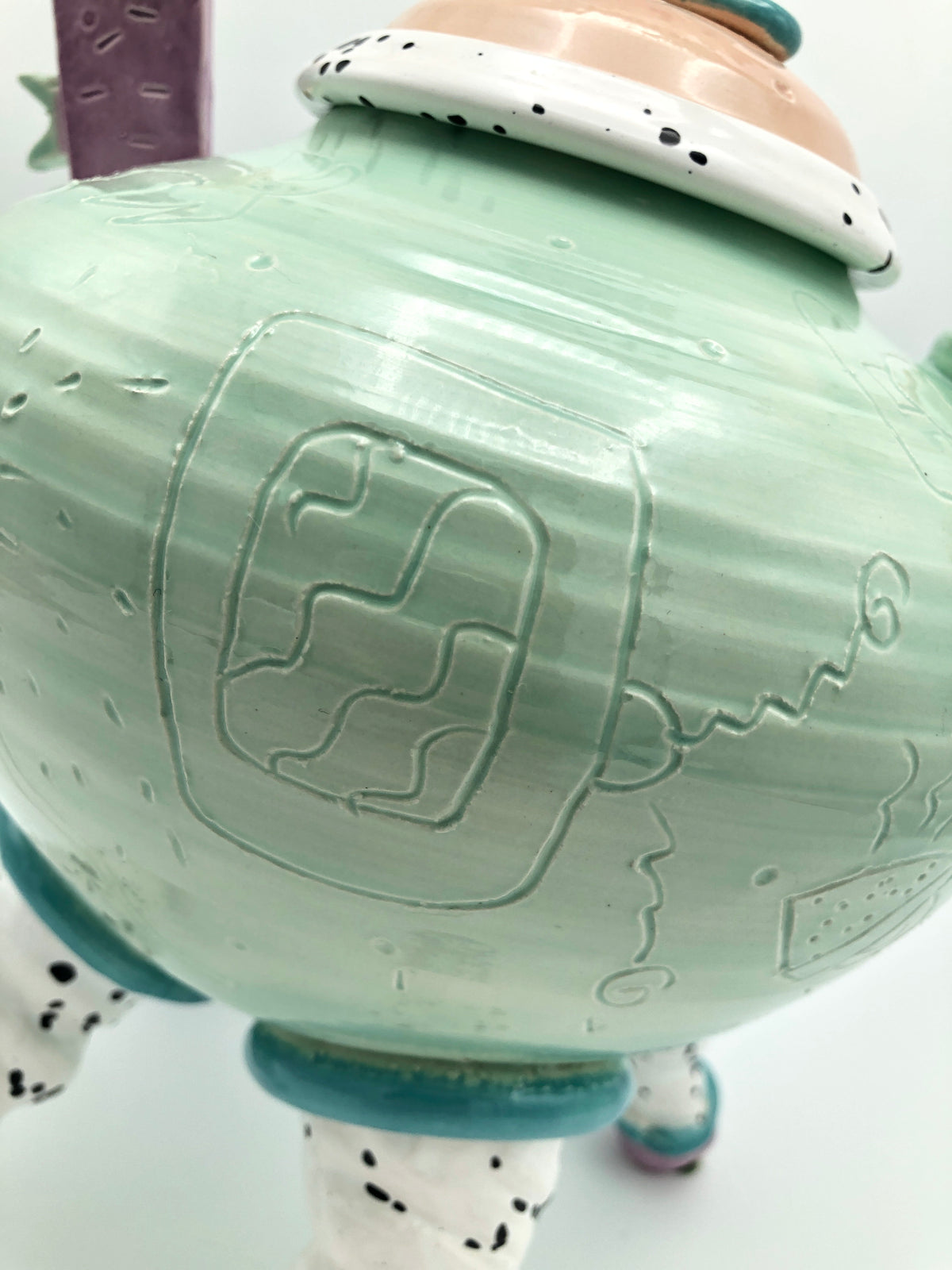 postmodern memphis milano memphis style teapot beryl solla