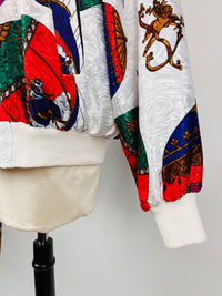 Vintage Satin Bomber Jacket