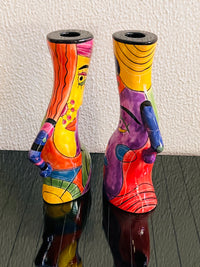 Postmodern Pitcher & Candle Holder Set