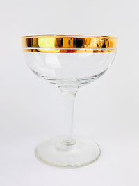 Vintage 22k Gold-Plated Coupes