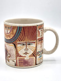 Vintage 90s Postmodern Tribal Mug