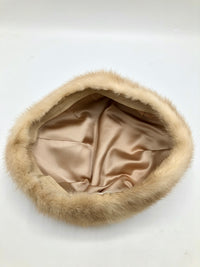 Vintage Blonde Mink Fur Hat