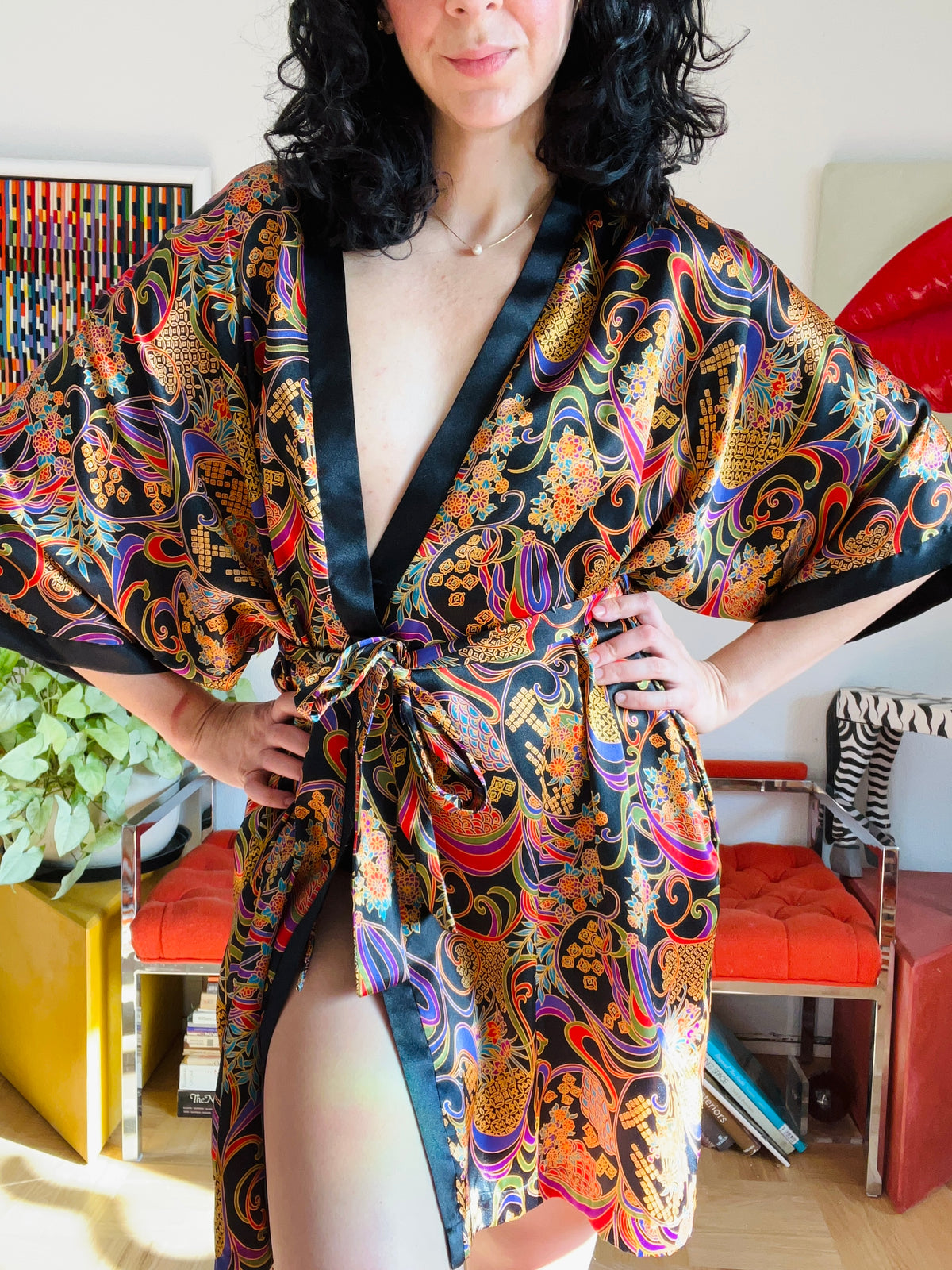 Vintage Satin Robe