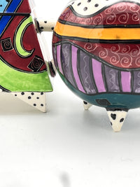 Postmodern / Memphis Style Cream & Sugar by McGovney Camarot