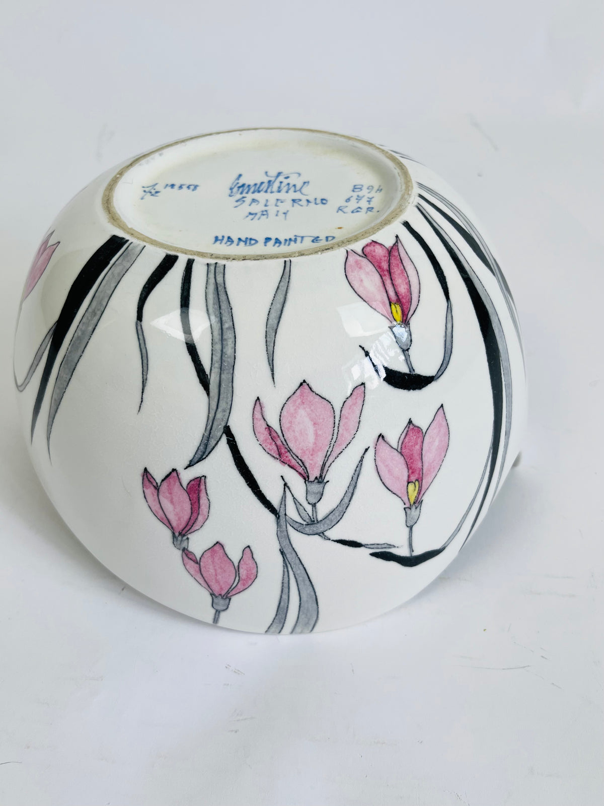 Vintage Italian Ceramic Bowl by Ernestine of Salerno