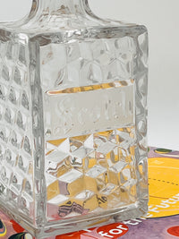 Vintage Pressed Glass Scotch Decanter