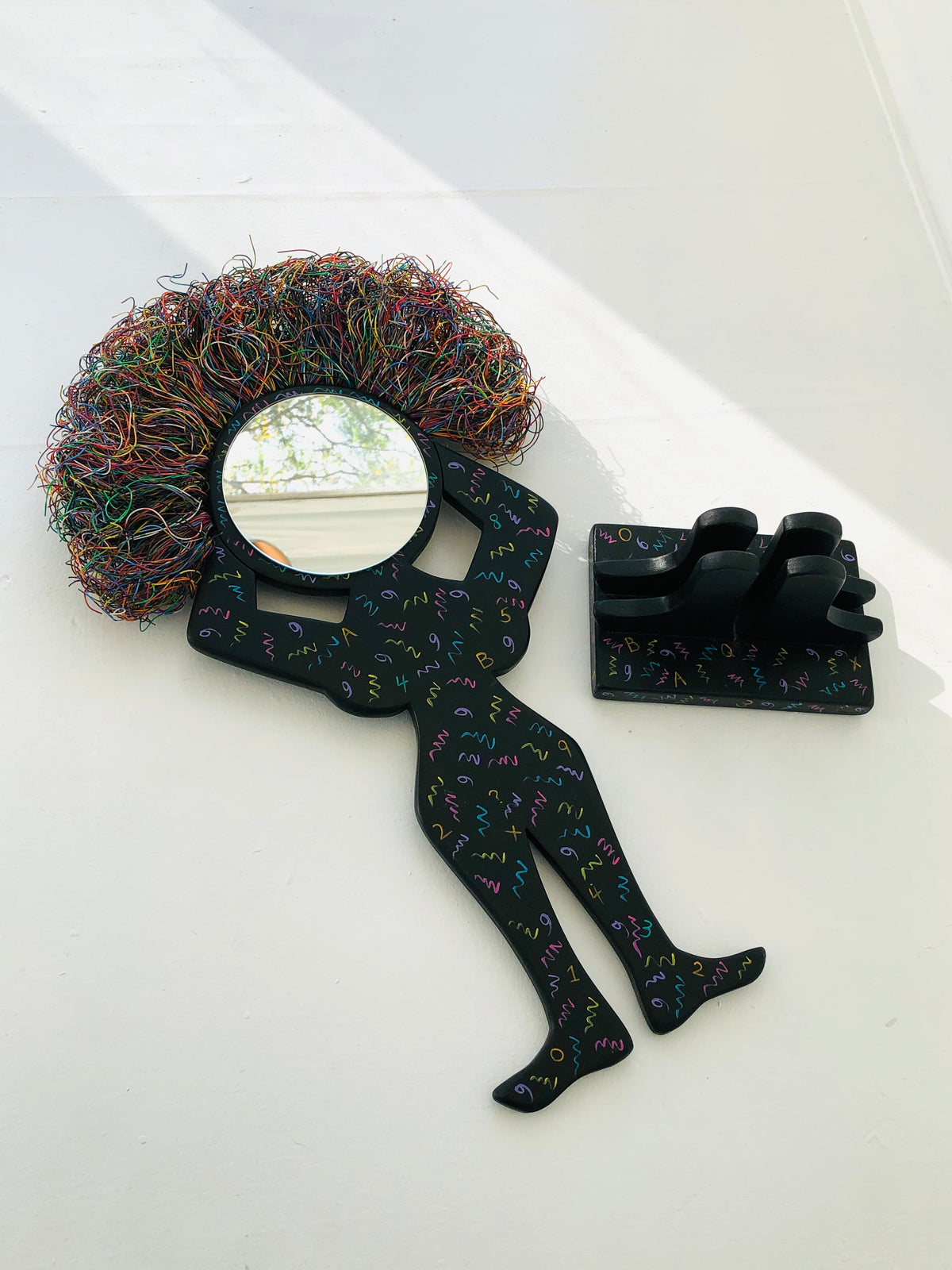 Postmodern Mirror Sculpture by Joan Carson