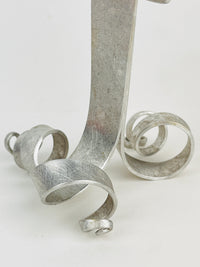 Vintage 90s Postmodern Metal Picture Frame