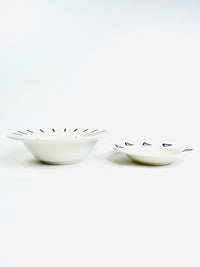 90s vintage postmodern geometric ceramic bowls pier 1 italy