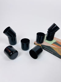 Vintage Black Rocks Glasses