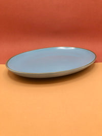 Vintage Baby Blue Ceramic Platter