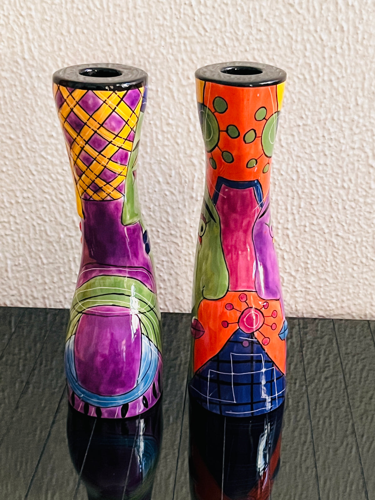 Postmodern Pitcher & Candle Holder Set