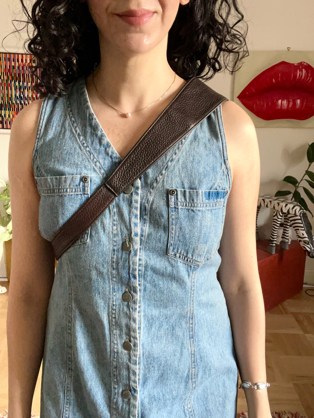 Vintage Leather Sling Bag