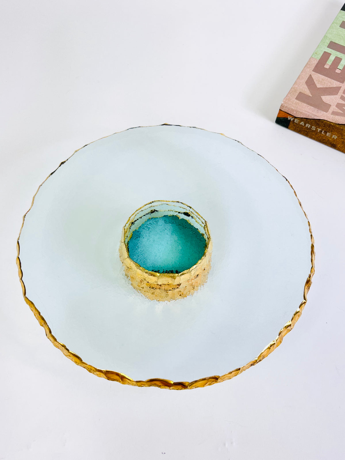 24k Gold-Plated Cake Stand by Annieglass