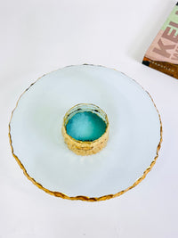24k Gold-Plated Cake Stand by Annieglass