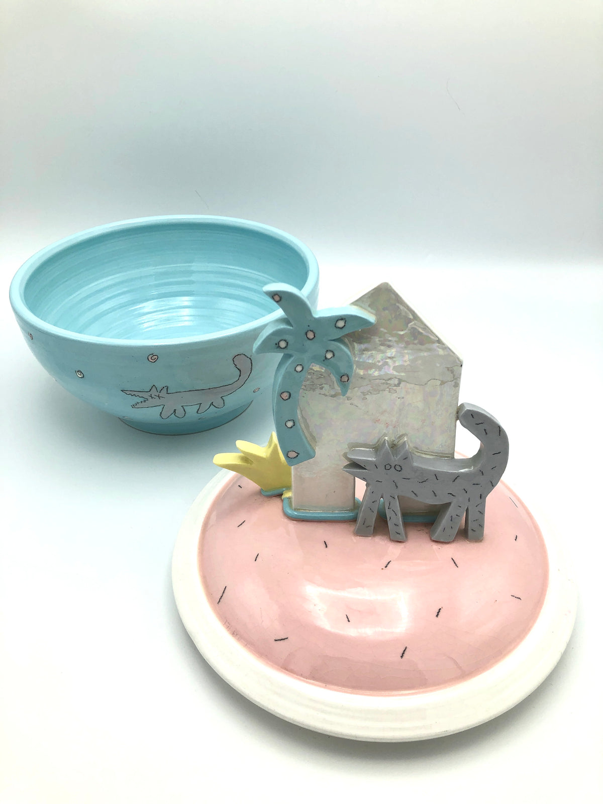 Vintage Memphis-Style Postmodern Vessel