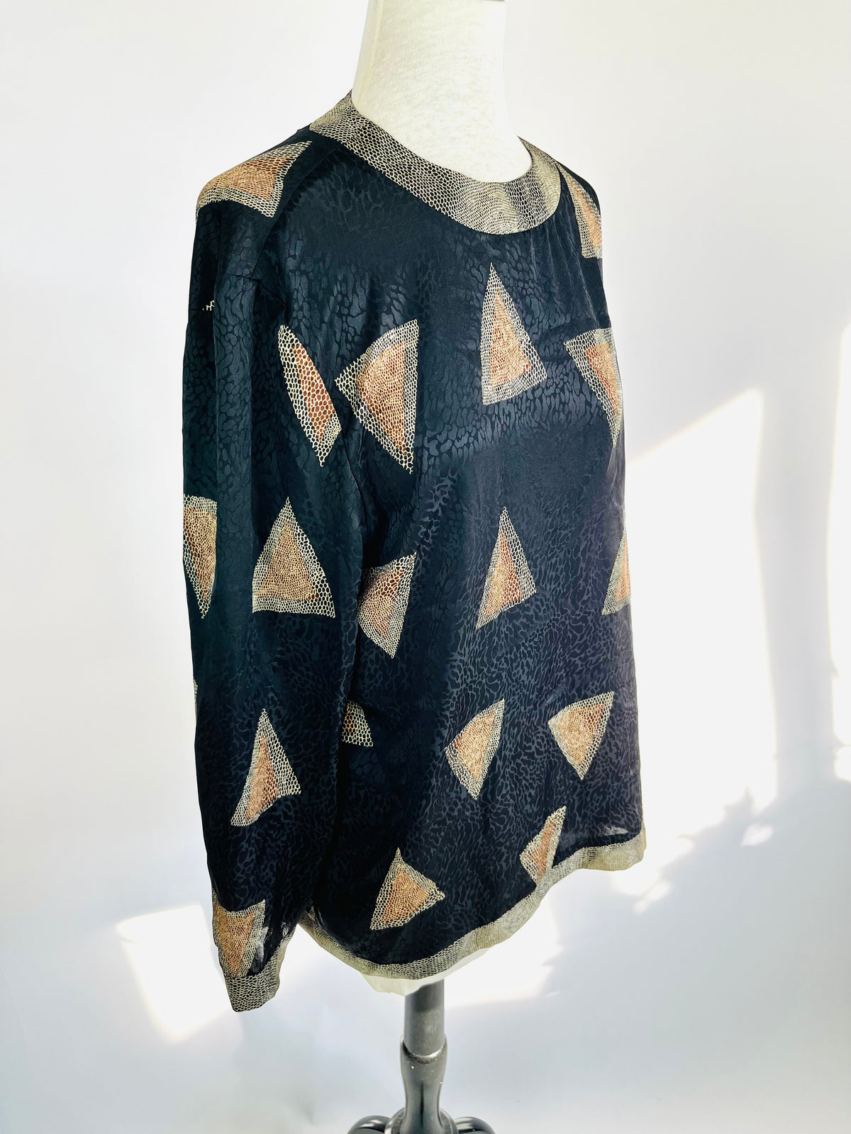 Vintage Printed Blouse by Caron