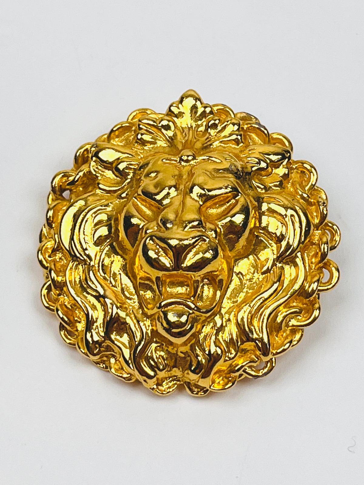 Vintage Lion Head Brooch