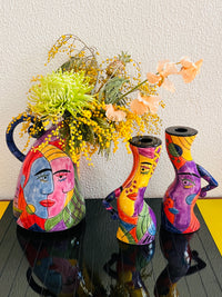 Postmodern Pitcher & Candle Holder Set