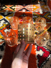 Vintage 22k Gold-Plated Culver Cane Glasses