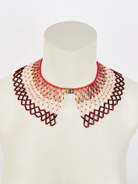 Vintage African Beaded Collar Necklace