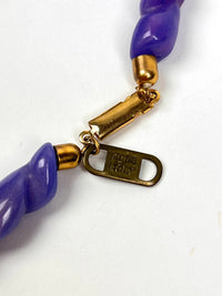 Vintage Italian Purple Plastic Necklace